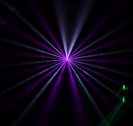 Laser makes a starburst effect